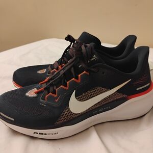 Nike Air Zoom Running Shoes - Black with Orange Accents